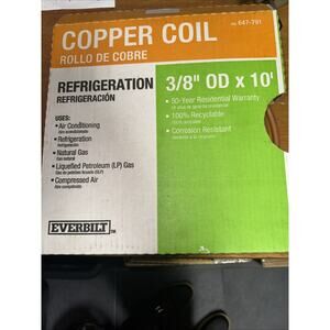 Everbilt 3/8 in. OD x 10 ft. Copper Soft Refrigeration Coil 3/8 R 10RE